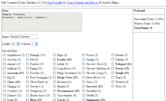 Warband construction application