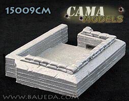 15009CM - German 15mm medium AA open bunker