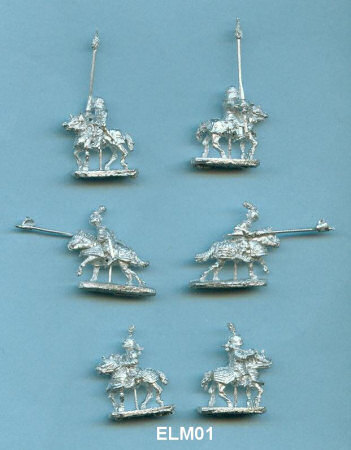 ELM01 - Mounted Knights on Barded Horses