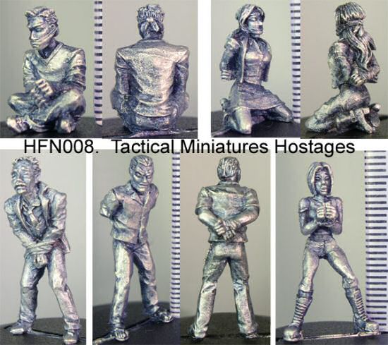 Tactical Miniatures hostages now in stock at Hasslefree Miniatures