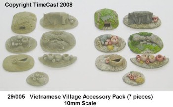10mm Vietnamese village accessories from TimeCast