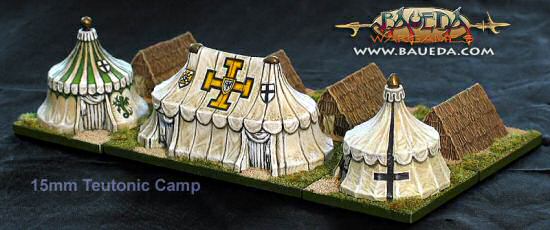 15mm Teutonic Order camp