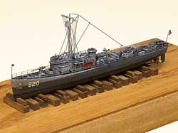 Build a 1/350 scale resin sub chaser on a plastic kit budget