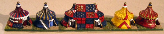 15mm Medieval camp tents