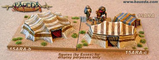 15mm Bedouin camp tents