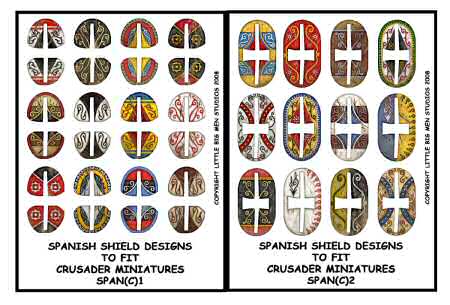 Spanish shield designs