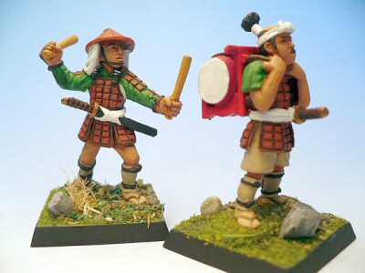Ashiharu Drummers, painted by S. Knight