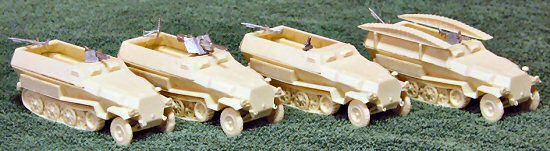 SdKfz.251/1C, 10C, 2C, and 7C