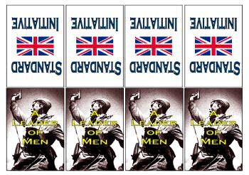 British Activation Cards for A Leader of Men