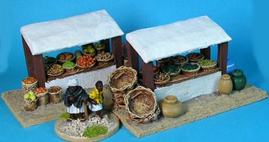 Market stalls