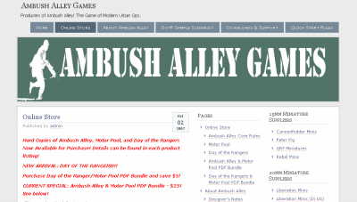 Ambush Alley website