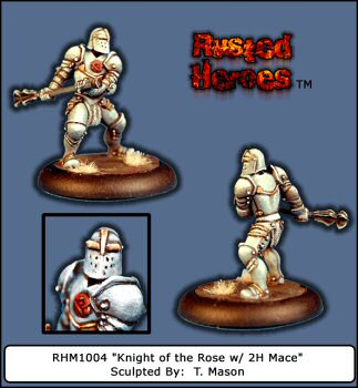 Foot Knight w/ 2H Mace - Knight of the Rose