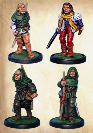 Alan a Dale, Will Scarlet, Much The Miller's Son and The Happy Minstrel