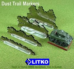Four sizes of Dust Trail Markers