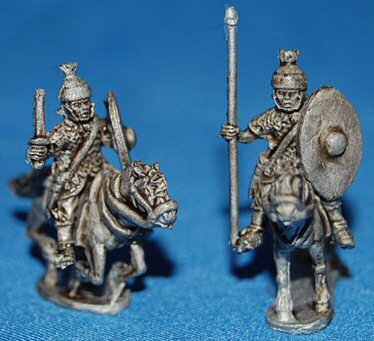 Roman cavalry with shields