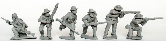 ACW 28 - Confederate Infantry in 'shell' jackets skirmishing