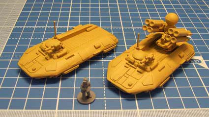 High-tech Grav Armoured Carrier Sleds