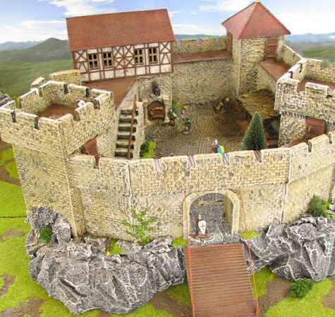 25mm Castle on rock