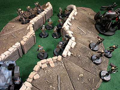 Trenches with AT-43 models