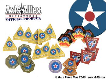 Axis & Allies Miniatures Token Set: United States