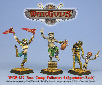 Basti Spectators Pack, sculpted by Todd Harris & Chris FitzPatrick, painted by Marike Reimer