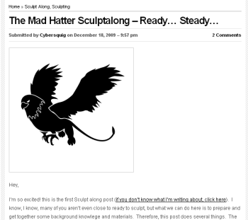 The first preparation post for the project
