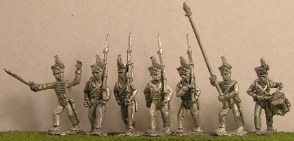 Brunswick Lieb battalion, marching