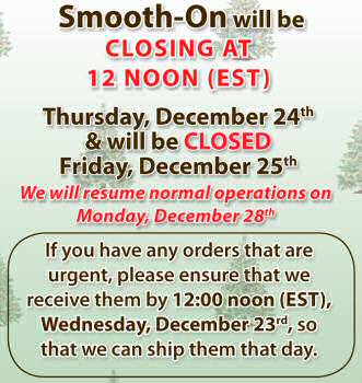 Smooth-On holiday hours