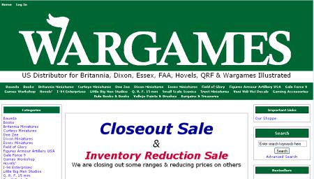 Sale at Wargames