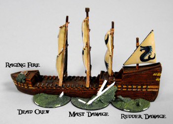 Damage Tokens for Uncharted Seas