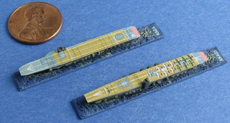 1:6000 Akagi and Kaga with deck art appliques