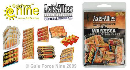 Axis & Allies Naval Miniatures: Admiral's Token Set
