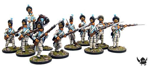 28mm French infantry in helmets c.1791-1798