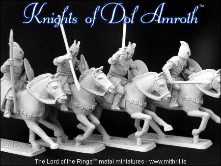 M-series Lotr Knights of Dol Amroth miniatures are sold pre-primed