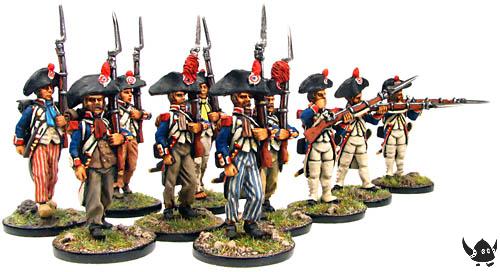 French Grenadiers in bicorne