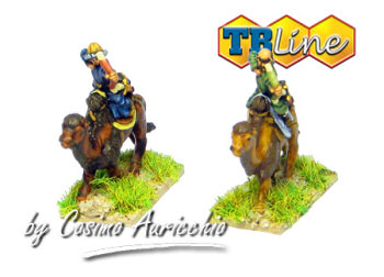 Mounted units on camel with bow