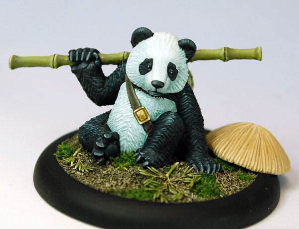 Sad Panda, sculpted by Jason Wiebe