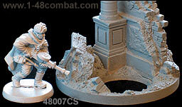 Ruined buildings can be combined to form larger area of broken ground!