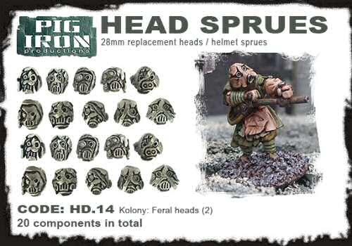 Kolony Feral Head Sprues #2