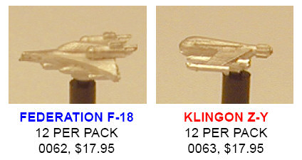 Federation F-18 and Klingon Z-Y