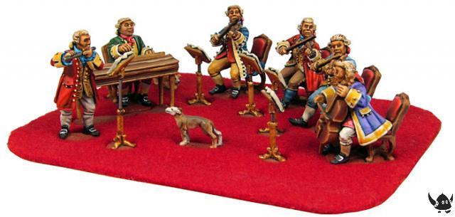 28mm 18th Century Musicians