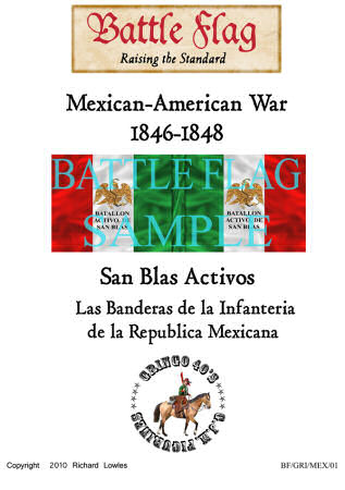 San Blas Activos Regimental Standard from Battle Flag