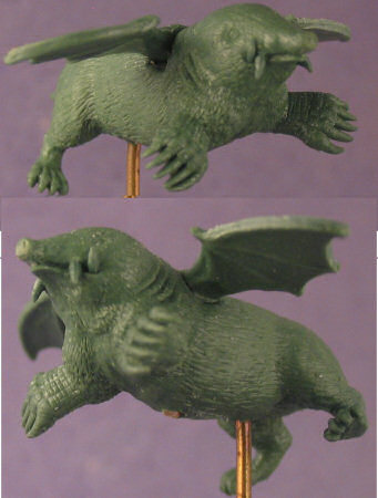 Giant Saber-Toothed Winged Mole with Gills