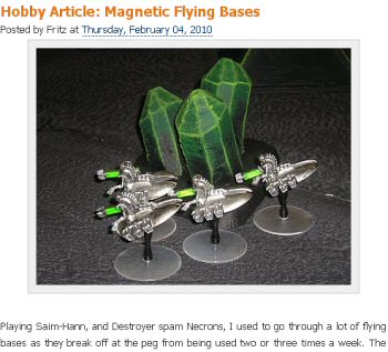 Magnetic Flying Bases