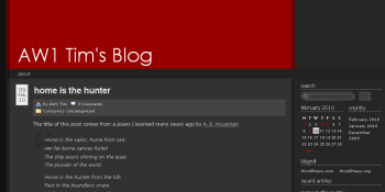 New blog