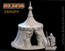 Plain cast 28mmm Medieval tent from BAUEDA!
