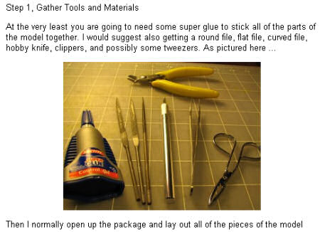 Putting a Model Together
