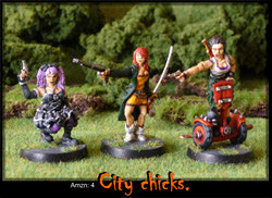 28mm City Chicks: 21st Century Amazons