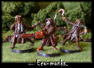 28mm Eco-monks: 21st Century Amazons