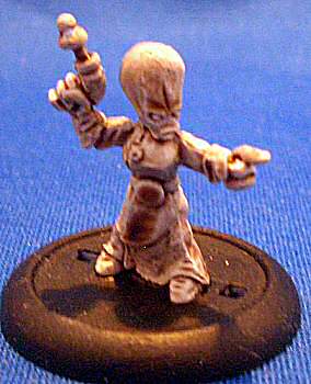 Female Grey Alien with pistol